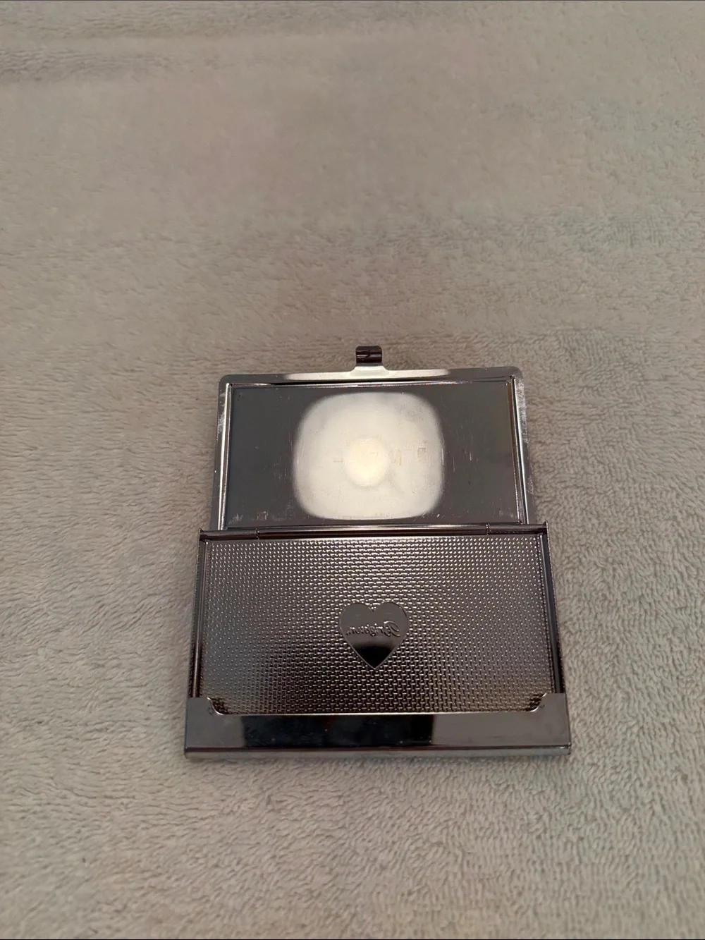 Brighton Silver Floral Heart Card and/or Pill Holder